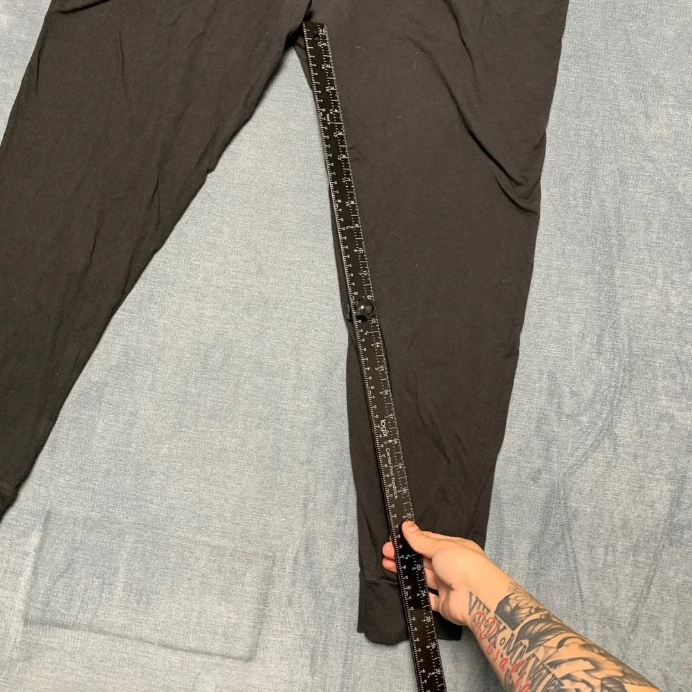 J.Crew Knit Goods Jogger Pants Mens Large Black Gym Slim Fit Drawstring Waist